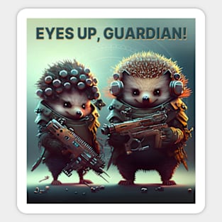 Epic Fighting Hedgehogs Destiny 2 Sticker